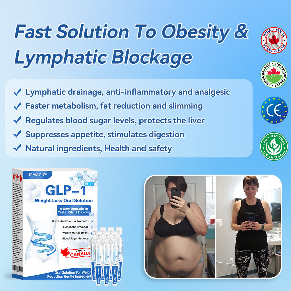 IFMAGIC® GLP-1 Pro Weight Loss Oral Solution 💧Canadian Obesity Physician Recommendations👩‍⚕️Suitable for obesity, cardiovascular diseases, diabetes, sleep apnea, high cholesterol and blood lipids, joint problems, and various other conditions✨