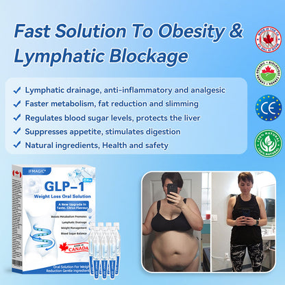 IFMAGIC® GLP-1 Pro Weight Loss Oral Solution 💧Canadian Obesity Physician Recommendations👩‍⚕️Suitable for obesity, cardiovascular diseases, diabetes, sleep apnea, high cholesterol and blood lipids, joint problems, and various other conditions✨